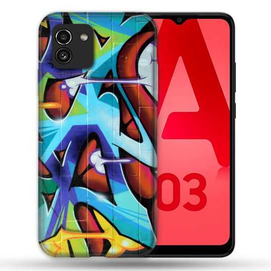 Coque Pour Samsung Galaxy A03 Street Art Graf Color