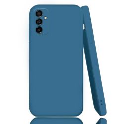 Coque Silicone Soft Touch Pour Samsung Galaxy A14 4G / 5G Bleu