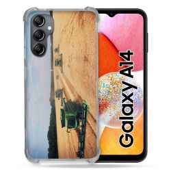 Coque Renforcée En Verre Trempé Pour Samsung Galaxy A14 4G / 5G Agriculture Moissonneuse