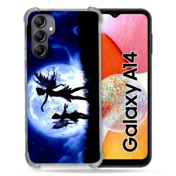 Coque Renforcée En Verre Trempé Pour Samsung Galaxy A14 4G / 5G Fantastique Fee Lune