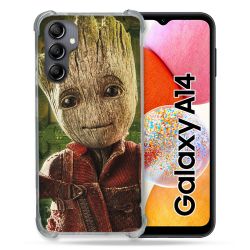 Coque Renforcée En Verre Trempé Pour Samsung Galaxy A14 4G / 5G Groot Vert
