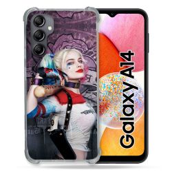 Coque Renforcée En Verre Trempé Pour Samsung Galaxy A14 4G / 5G Harley Quinn Batte