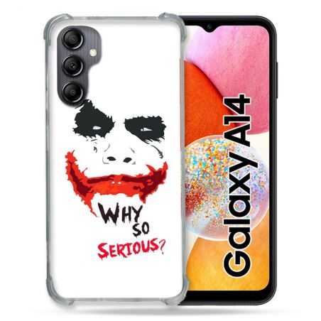 Coque Renforcée En Verre Trempé Pour Samsung Galaxy A14 4G / 5G Joker Blanc