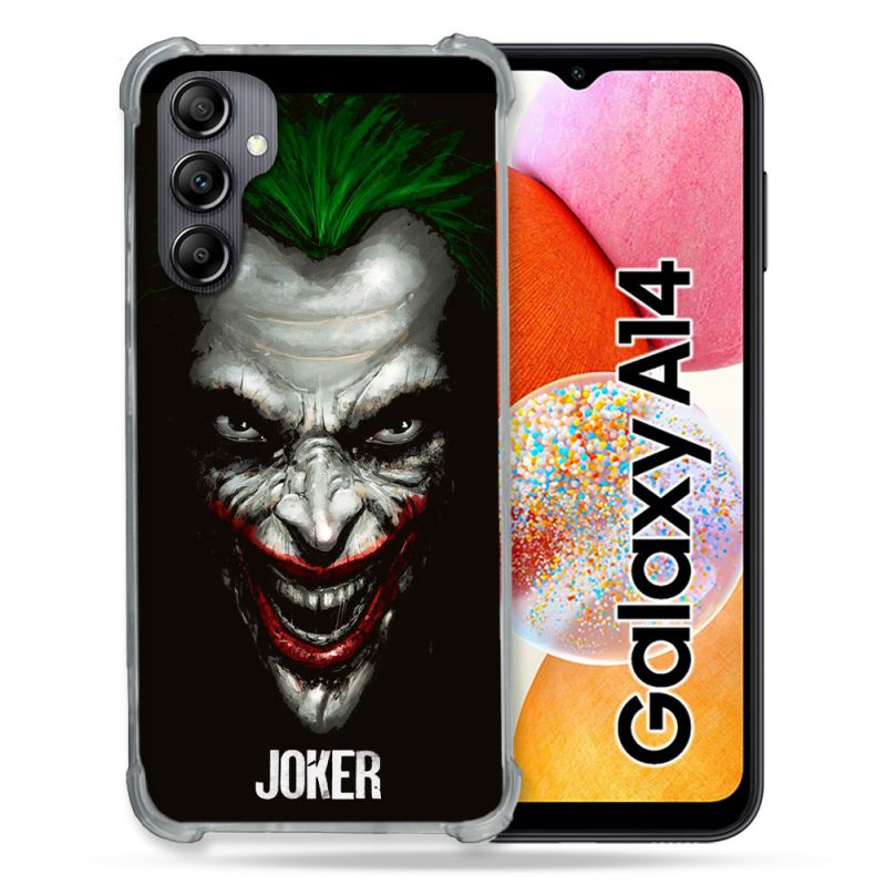 Coque Renforcée En Verre Trempé Pour Samsung Galaxy A14 4G / 5G Joker Noir