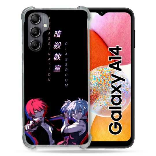 Coque Renforcée En Verre Trempé Pour Samsung Galaxy A14 4G / 5G Manga Assassination Classroom Duo