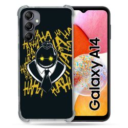 Coque Renforcée En Verre Trempé Pour Samsung Galaxy A14 4G / 5G Manga Assassination Classroom Kuro Noir