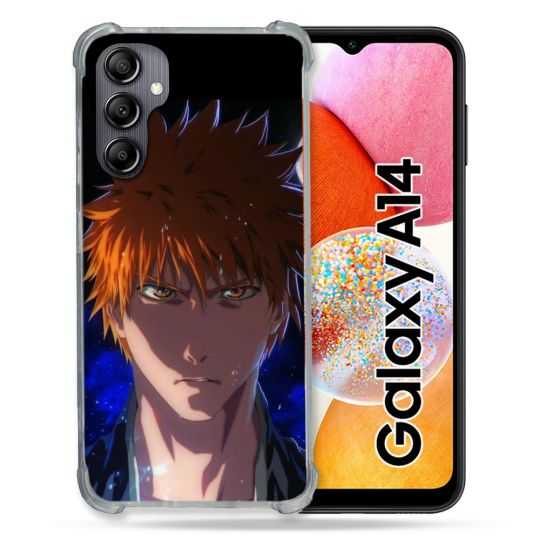 Coque Renforcée En Verre Trempé Pour Samsung Galaxy A14 4G / 5G Manga Bleach Ichigo