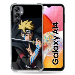 Coque Renforcée En Verre Trempé Pour Samsung Galaxy A14 4G / 5G Manga Boruto Tatouage