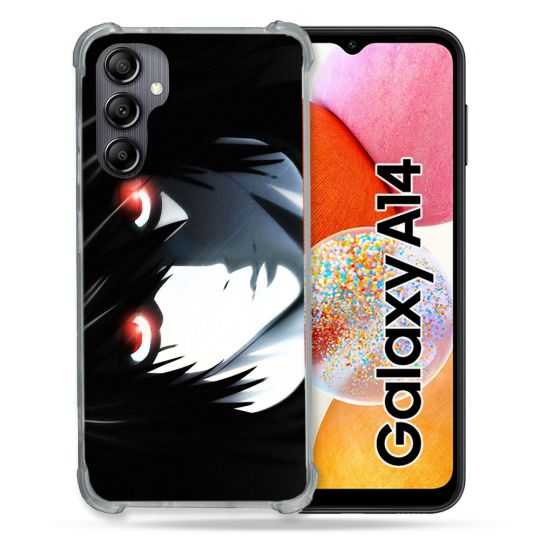 Coque Renforcée En Verre Trempé Pour Samsung Galaxy A14 4G / 5G Manga Death Note L