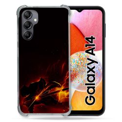Coque Renforcée En Verre Trempé Pour Samsung Galaxy A14 4G / 5G Manga Demon Slayer Electric