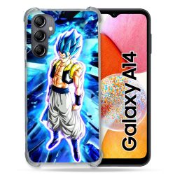 Coque Renforcée En Verre Trempé Pour Samsung Galaxy A14 4G / 5G Manga Dragon Ball Gogeta Lumiere