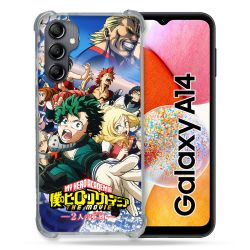 Coque Renforcée En Verre Trempé Pour Samsung Galaxy A14 4G / 5G Manga My Hero Academia Affiche