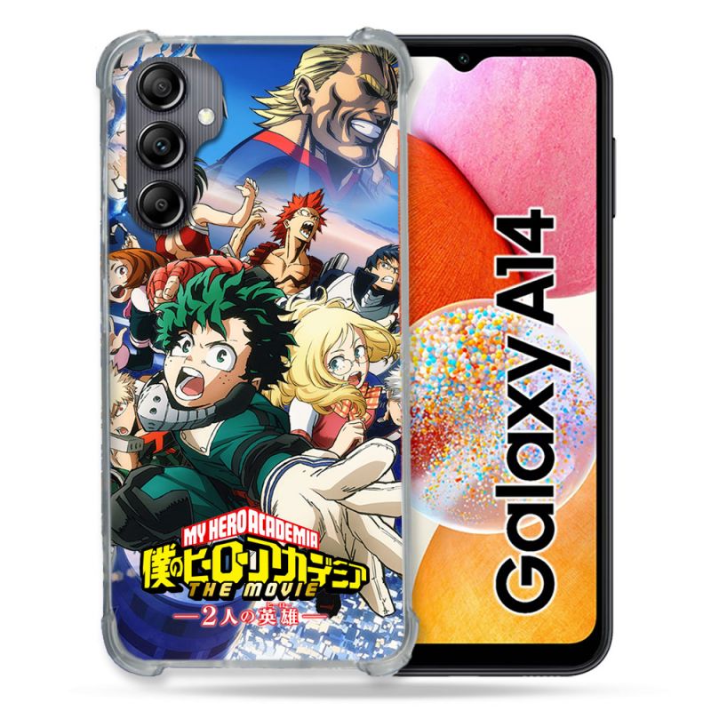 Coque Renforcée En Verre Trempé Pour Samsung Galaxy A14 4G / 5G Manga My Hero Academia Affiche