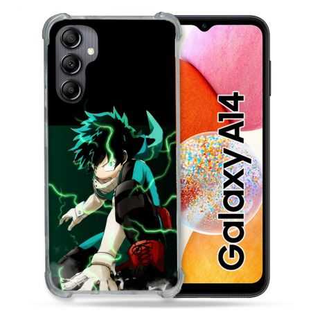 Coque Renforcée En Verre Trempé Pour Samsung Galaxy A14 4G / 5G Manga My Hero Academia Deku