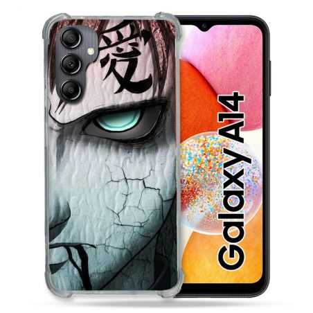 Coque Renforcée En Verre Trempé Pour Samsung Galaxy A14 4G / 5G Manga Naruto Gaara