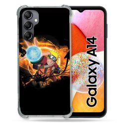 Coque Renforcée En Verre Trempé Pour Samsung Galaxy A14 4G / 5G Manga Naruto Noir