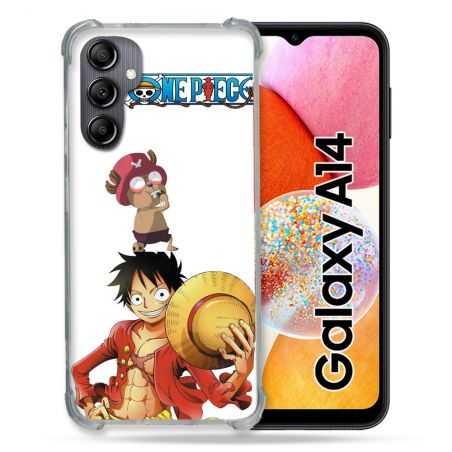 Coque Renforcée En Verre Trempé Pour Samsung Galaxy A14 4G / 5G Manga One Piece Chopper
