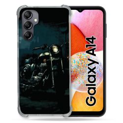 Coque Renforcée En Verre Trempé Pour Samsung Galaxy A14 4G / 5G Moto Harley Vintage