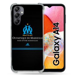 Coque Renforcée En Verre Trempé Pour Samsung Galaxy A14 4G / 5G Olympique Marseille OM Fier etre Marseillais