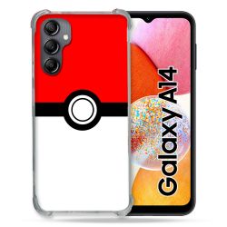 Coque Renforcée En Verre Trempé Pour Samsung Galaxy A14 4G / 5G Pokemon Pokeball