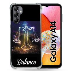 Coque Renforcée En Verre Trempé Pour Samsung Galaxy A14 4G / 5G Signe Zodiaque 2 Balance