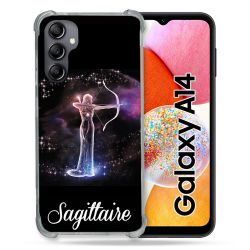 Coque Renforcée En Verre Trempé Pour Samsung Galaxy A14 4G / 5G Signe Zodiaque 2 Sagittaire