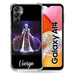 Coque Renforcée En Verre Trempé Pour Samsung Galaxy A14 4G / 5G Signe Zodiaque 2 Vierge