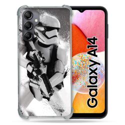 Coque Renforcée En Verre Trempé Pour Samsung Galaxy A14 4G / 5G Star Wars - Trooper