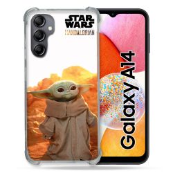 Coque Renforcée En Verre Trempé Pour Samsung Galaxy A14 4G / 5G Star Wars - Yoda bebe soleil