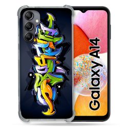 Coque Renforcée En Verre Trempé Pour Samsung Galaxy A14 4G / 5G Street Art Graffiti