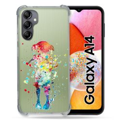 Coque Renforcée En Verre Trempé Transparente Pour Samsung Galaxy A14 4G / 5G Dobby Colore