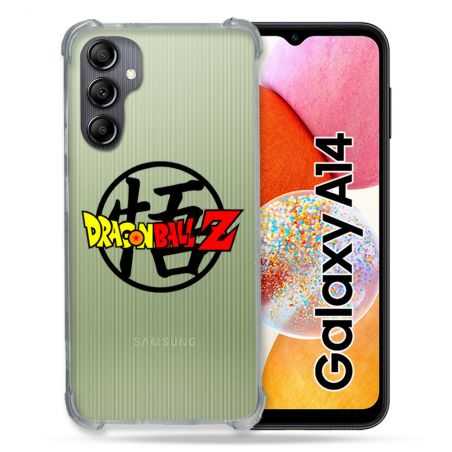 Coque Renforcée En Verre Trempé Transparente Pour Samsung Galaxy A14 4G / 5G Dragon Ball Logo