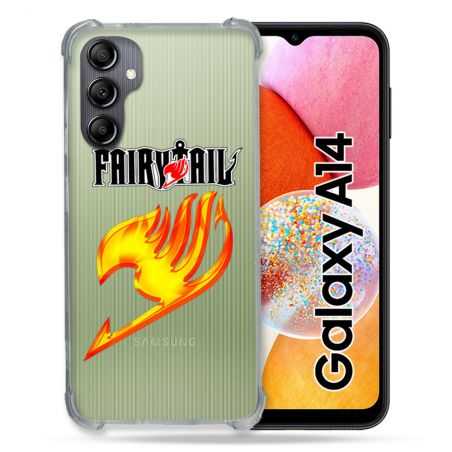 Coque Renforcée En Verre Trempé Transparente Pour Samsung Galaxy A14 4G / 5G Fairy Tail