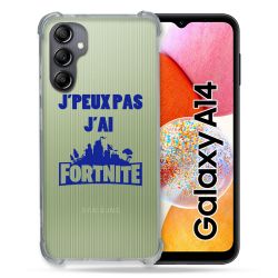 Coque Renforcée En Verre Trempé Transparente Pour Samsung Galaxy A14 4G / 5G Jpeux pas jai Fortnite