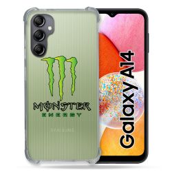 Coque Renforcée En Verre Trempé Transparente Pour Samsung Galaxy A14 4G / 5G Monster Energy