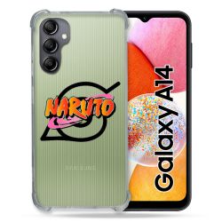 Coque Renforcée En Verre Trempé Transparente Pour Samsung Galaxy A14 4G / 5G Naruto Logo