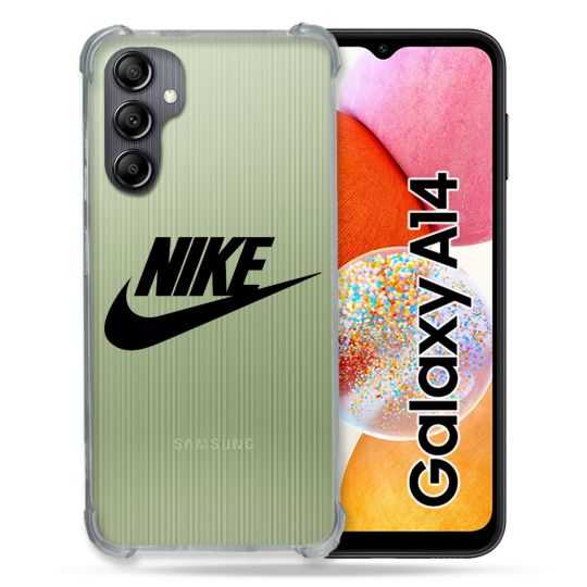 Coque Renforcée En Verre Trempé Transparente Pour Samsung Galaxy A14 4G / 5G Nike