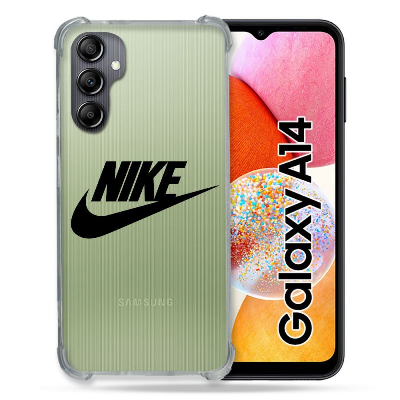Coque Renforcée En Verre Trempé Transparente Pour Samsung Galaxy A14 4G / 5G Nike