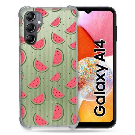 Coque Renforcée En Verre Trempé Transparente Pour Samsung Galaxy A14 4G / 5G Pasteque