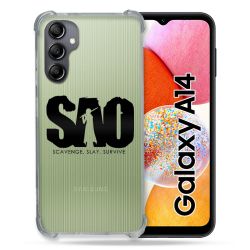 Coque Renforcée En Verre Trempé Transparente Pour Samsung Galaxy A14 4G / 5G SAO