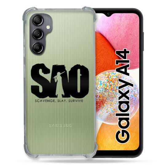 Coque Renforcée En Verre Trempé Transparente Pour Samsung Galaxy A14 4G / 5G SAO