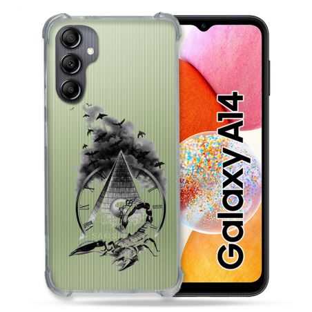 Coque Renforcée En Verre Trempé Transparente Pour Samsung Galaxy A14 4G / 5G Scorpion