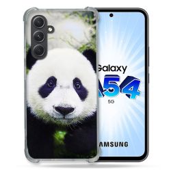 Coque Renforcée En Verre Trempé Pour Samsung Galaxy A54 5G Animal Panda Color