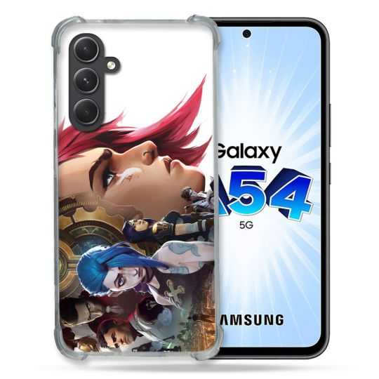 Coque Renforcée En Verre Trempé Pour Samsung Galaxy A54 5G Arcane Jynx Sœur