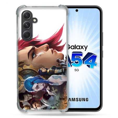 Coque Renforcée En Verre Trempé Pour Samsung Galaxy A54 5G Arcane Jynx Sœur