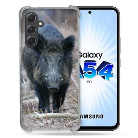 Coque Renforcée En Verre Trempé Pour Samsung Galaxy A54 5G Chasse Sanglier Pin