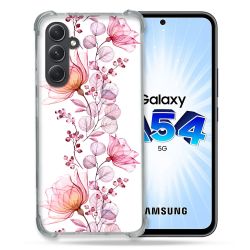 Coque Renforcée En Verre Trempé Pour Samsung Galaxy A54 5G Fleur Eclosion