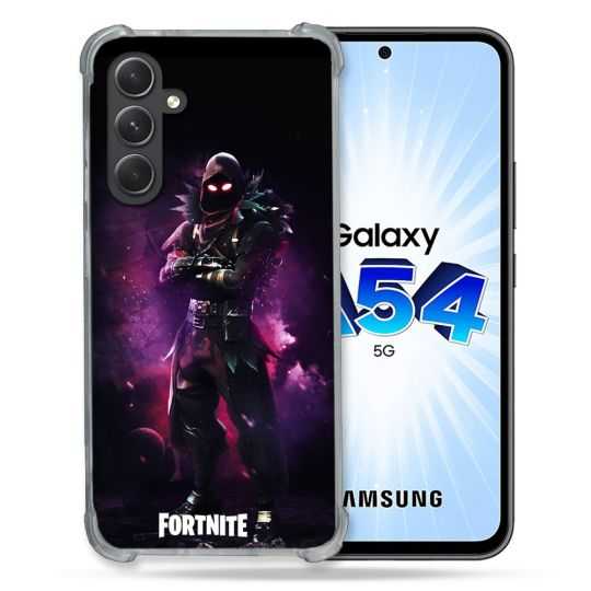 Coque Renforcée En Verre Trempé Pour Samsung Galaxy A54 5G Fortnite Raven