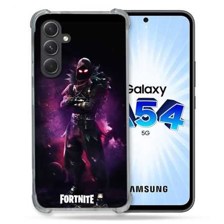 Coque Renforcée En Verre Trempé Pour Samsung Galaxy A54 5G Fortnite Raven