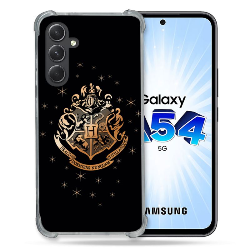 Coque Renforcée En Verre Trempé Pour Samsung Galaxy A54 5G Harry Potter Poudlard